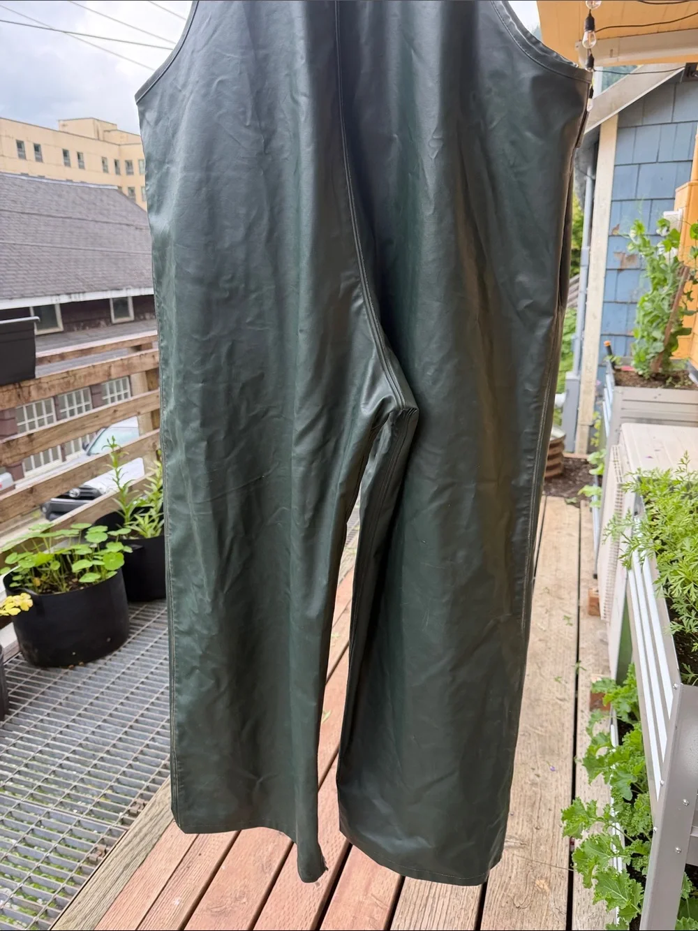 Helly Hansen HH Workwear PVC Waterproof Fishing Bib Overalls XL Green